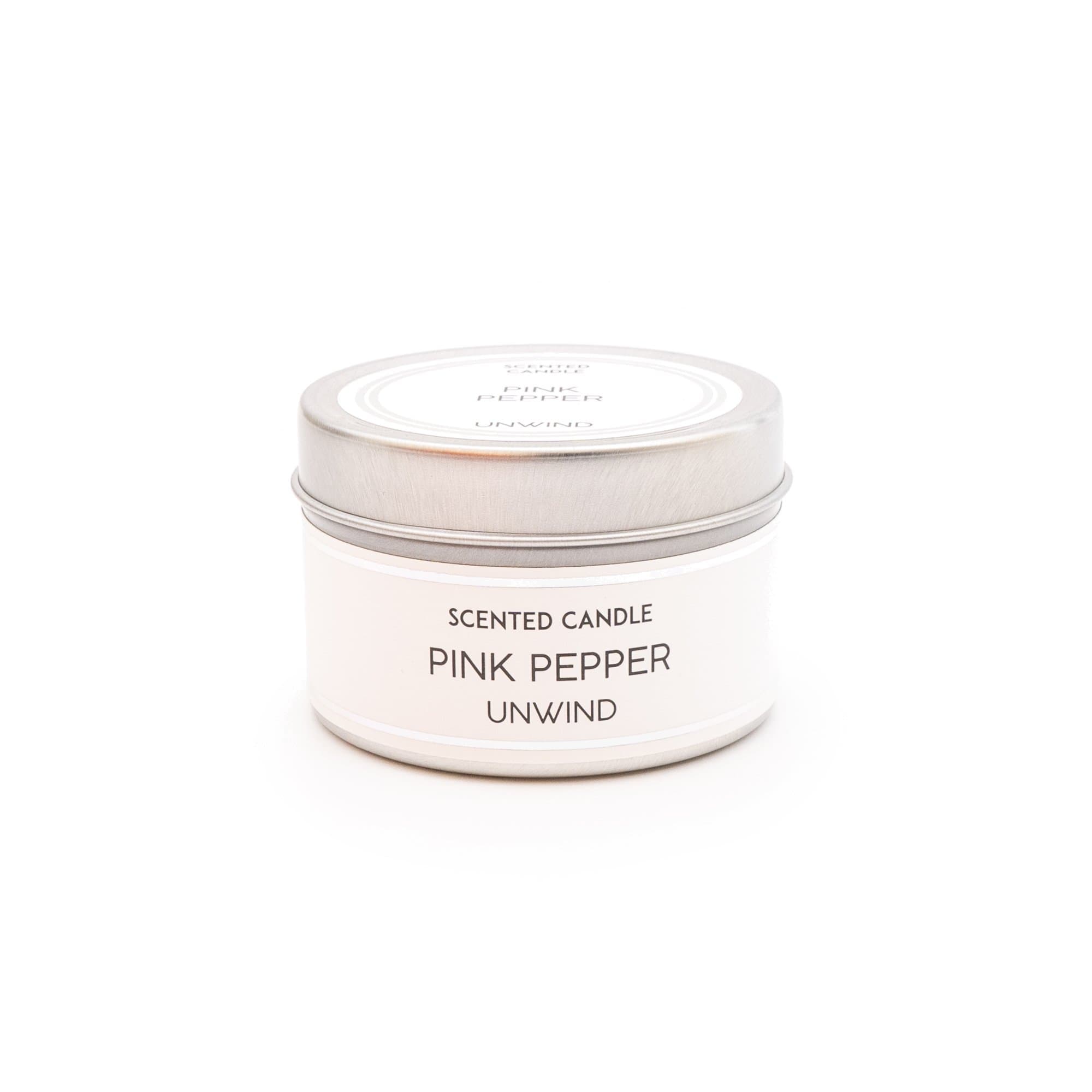 Small Scented Tin Candle - Pink Pepper - Kate's Cupboard