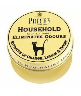 Price's Eliminates Pet Odours Candle - Extracts of Orange, Lemon & Thyme - The Cooks Cupboard Ltd