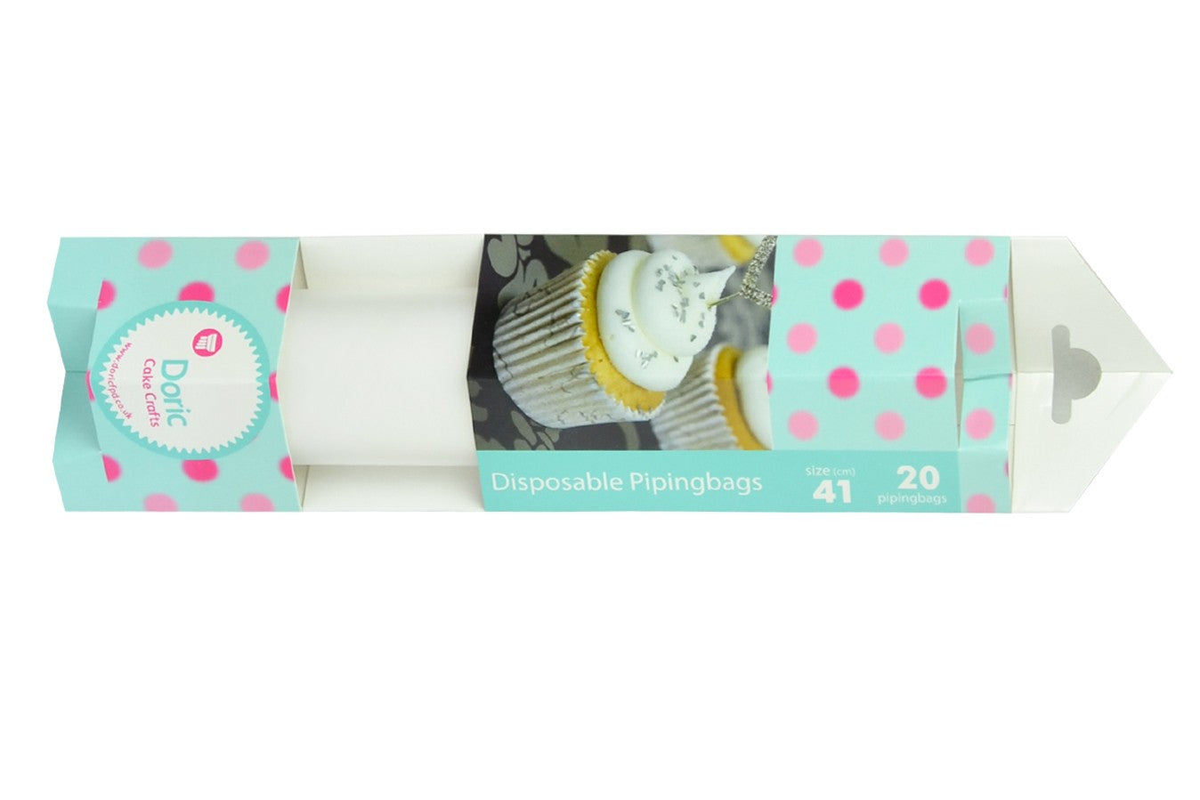 Clear Piping Bags 41cm (16.5") Roll of 20 - The Cooks Cupboard Ltd