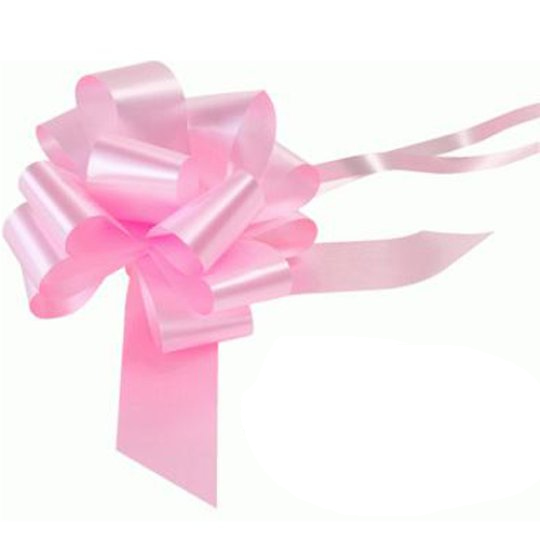 Gift Wrapping Pull Bow 50mm - Pack of Two - Light Pink