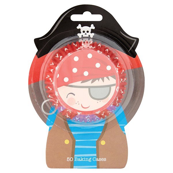 Pirate Cupcake Baking Cases - Pack of 50 - The Cooks Cupboard Ltd
