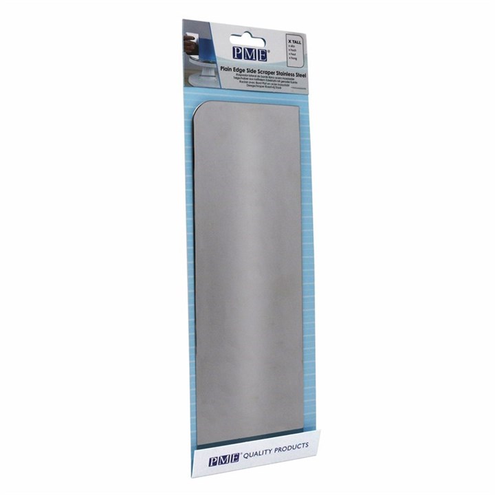 PME Extra Tall Stainless Steel Side Scraper - 10inch - Kate's Cupboard