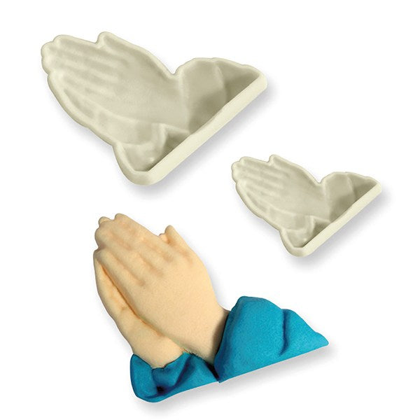 JEM Pop it mould/cutter praying hands 2 piece set - The Cooks Cupboard Ltd