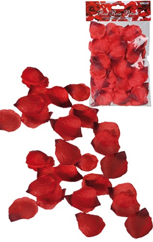 Artificial Rose Petals - Pack of Approx. 250 - Red