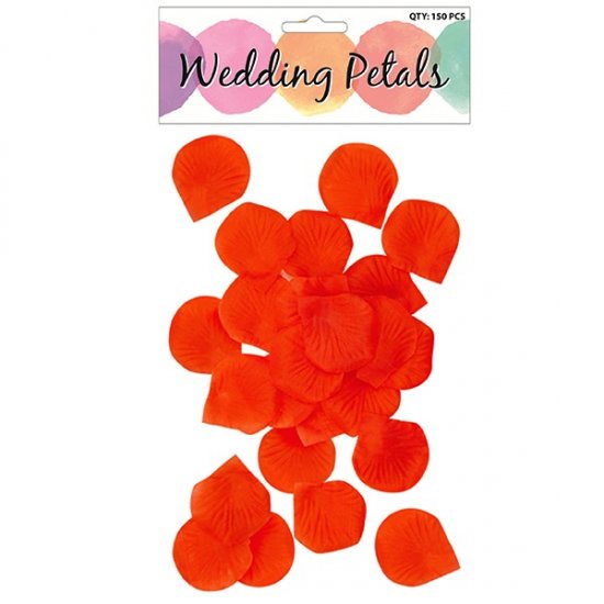 Artificial Rose Wedding Petals - Pack of Approx.  150 - Red - Kate's Cupboard