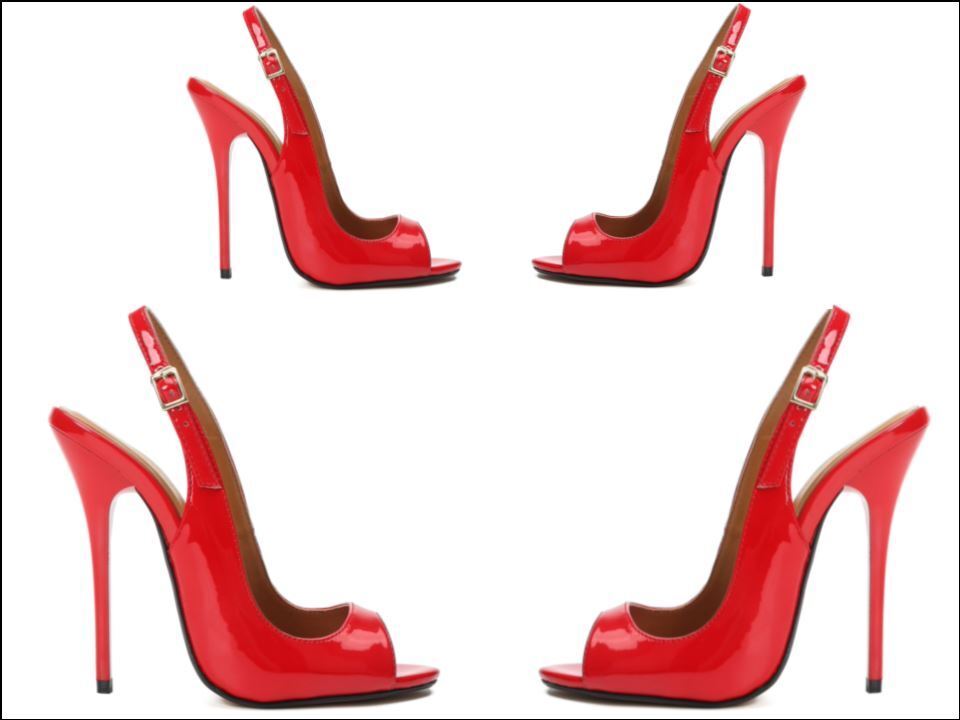Red stiletto heels shoes Shoe Edible Printed Cake Decor Topper Icing Sheet Toppers Decoration