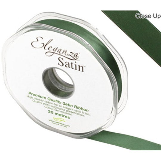 Sage Green Satin Ribbon - 15mm - The Cooks Cupboard Ltd
