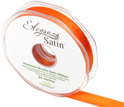 Orange Satin Ribbon - 15mm - The Cooks Cupboard Ltd