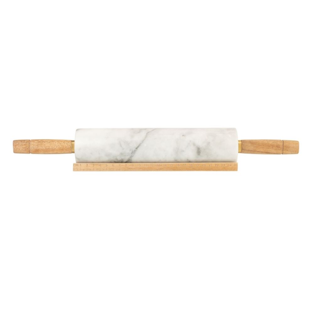 The Kitchen Pantry Marble Rolling Pin with Wooden Stand - Kate's Cupboard