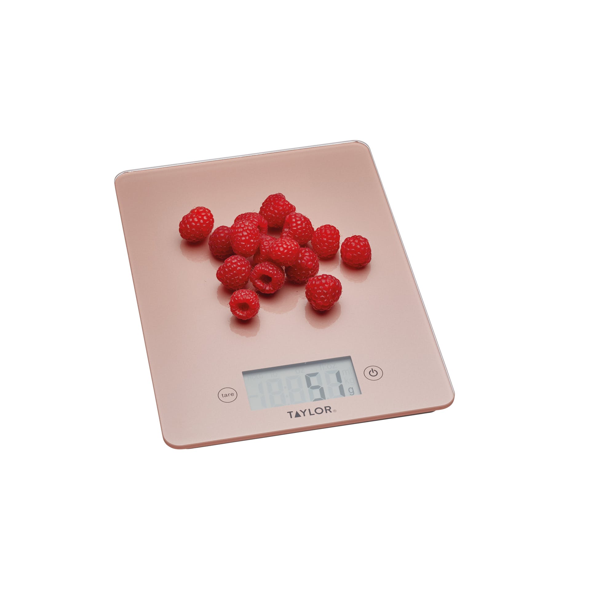 Taylor Pro Glass Digital 5Kg Kitchen Scales - Rose Gold - The Cooks Cupboard Ltd