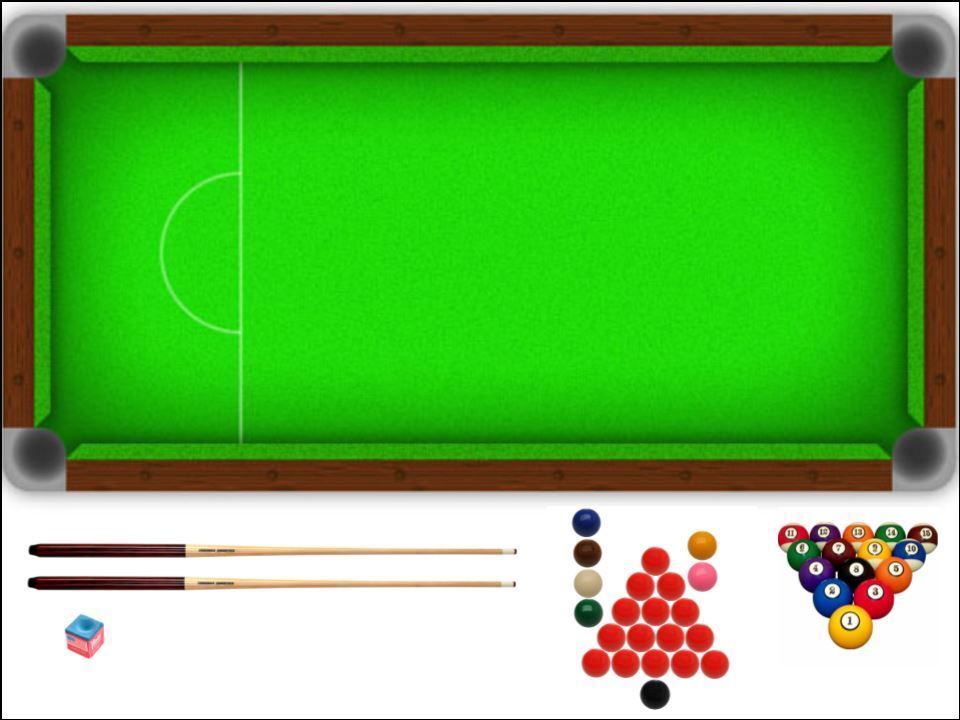 Snooker / Pool table with cue Edible Printed Cake Decor Toppers Icing Sheet
