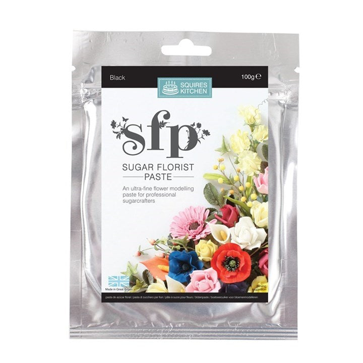 SFP Squires Sugar Florist Paste (Gumpaste) 100g - Black