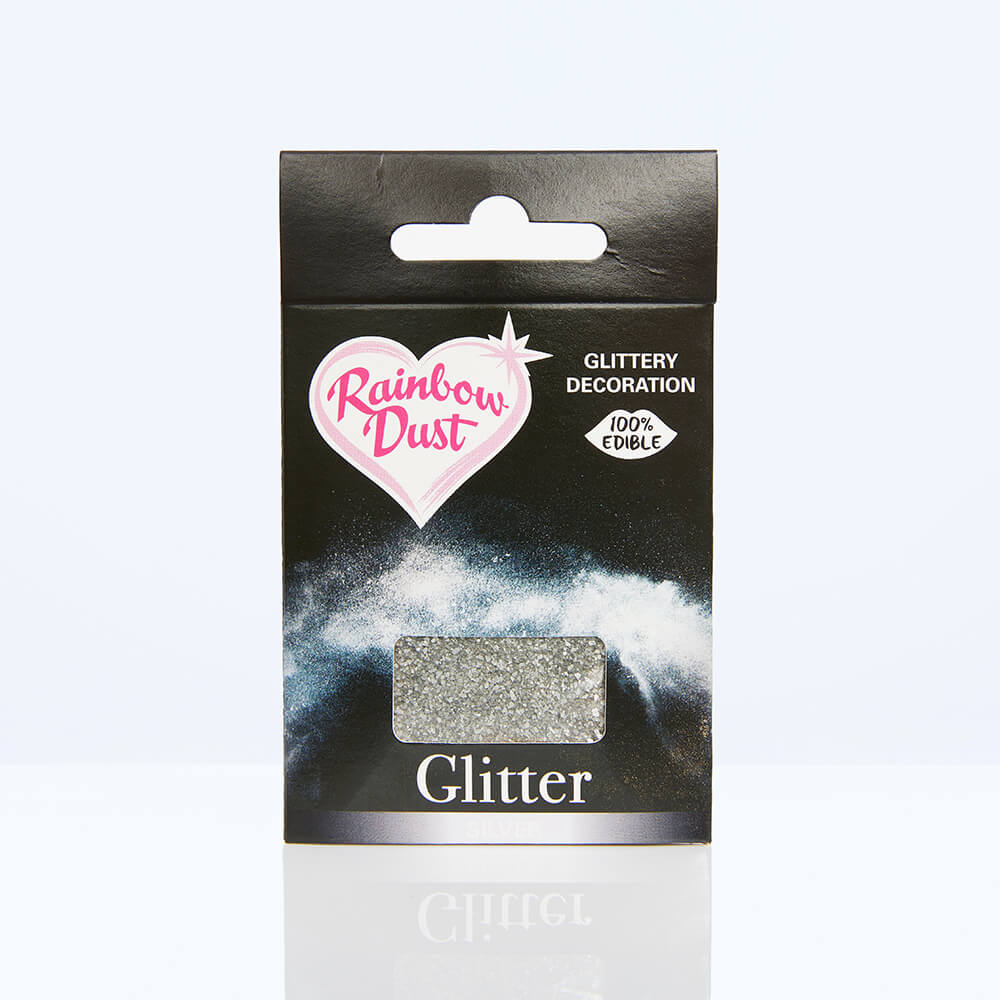 Rainbow Dust Edible Glitter - Silver