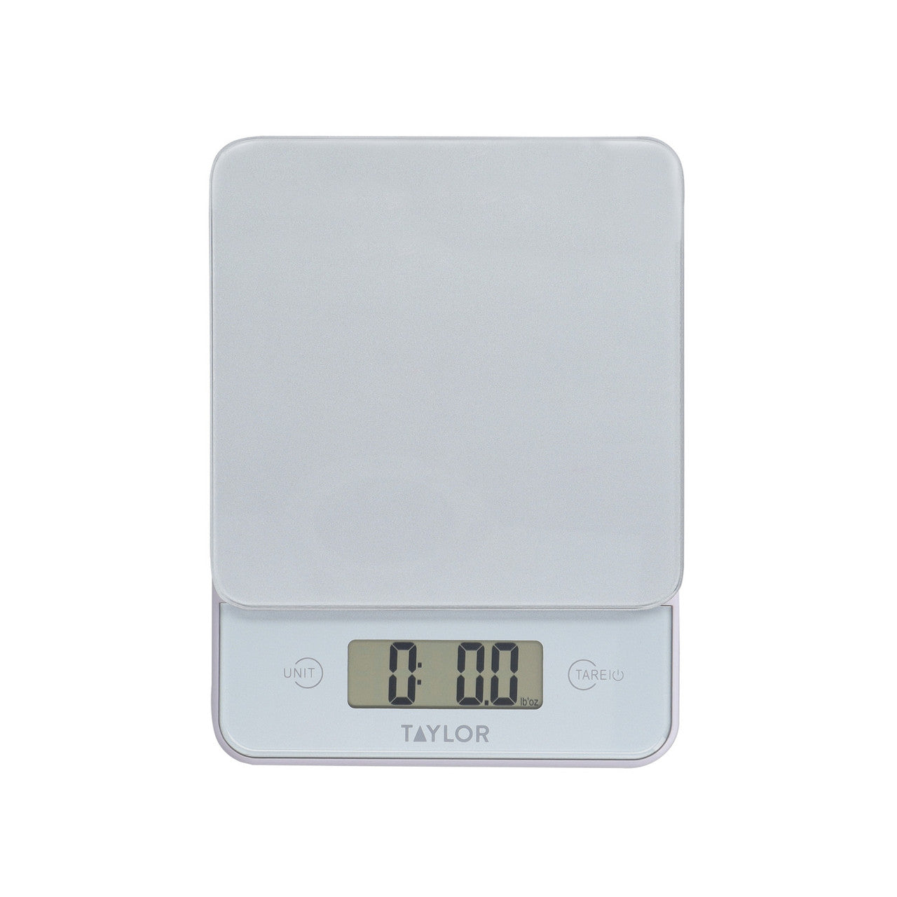 Taylor Digital Slim Glass Kitchen Weighing Scales Pewter 5KG Capacity