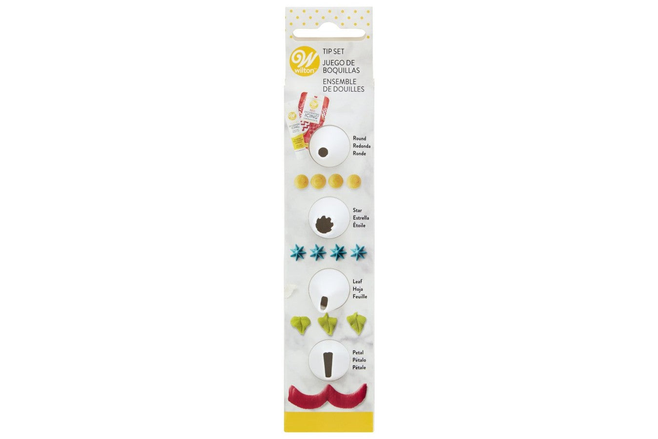Wilton Set of Four Plastic Piping Tips Nozzles - Kate's Cupboard