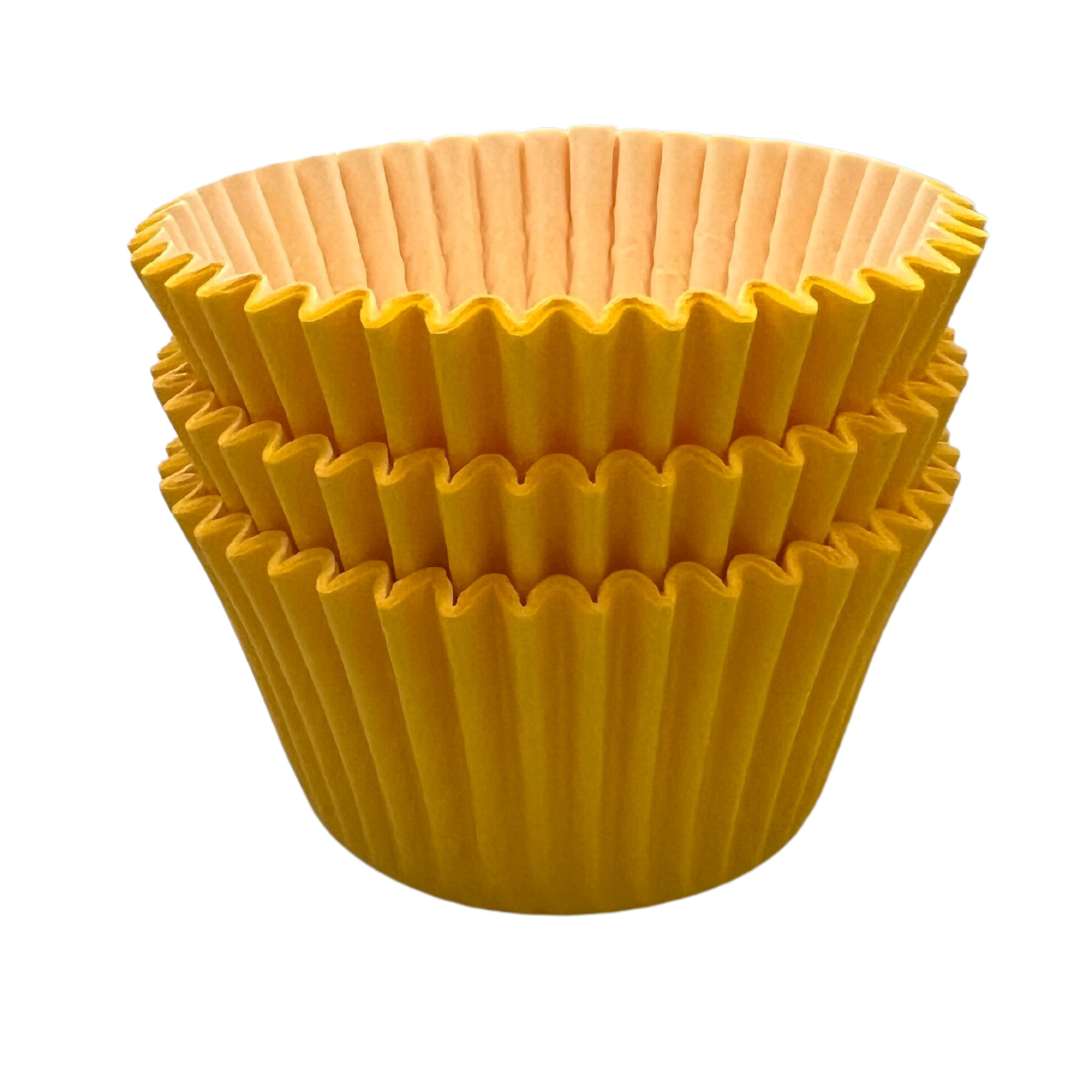 Paper Cupcake Baking Cases - pack of Approx 36 - yellow