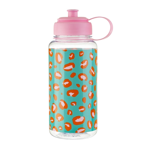 Sass and Belle Leopard Love 1 Litre Water Bottle - The Cooks Cupboard Ltd