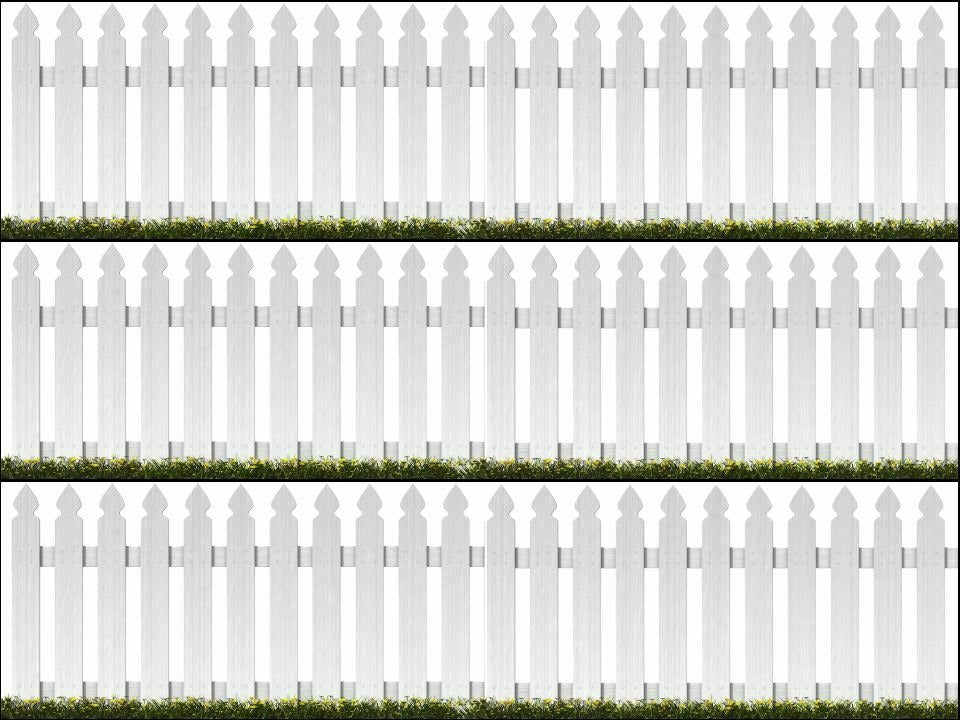 White Picket Fence Fencing Ribbon Border Edible Printed Icing Sheet