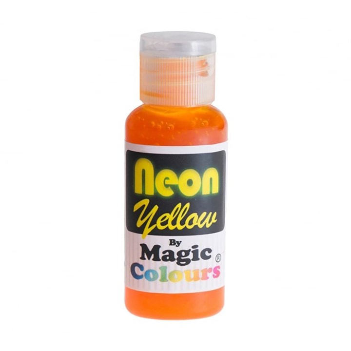 Magic Colours Food Colouring - Neon Yellow - 32g - The Cooks Cupboard Ltd