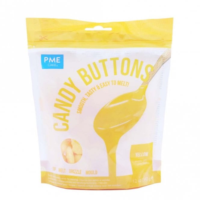 PME Candy Buttons Vanilla Flavoured Melts Yellow
